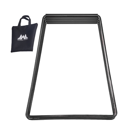 Aluminum Alloy Camping Cooler Stand - Folding Ice Box Holder for Outdoor Adventures (1-2 Pack)