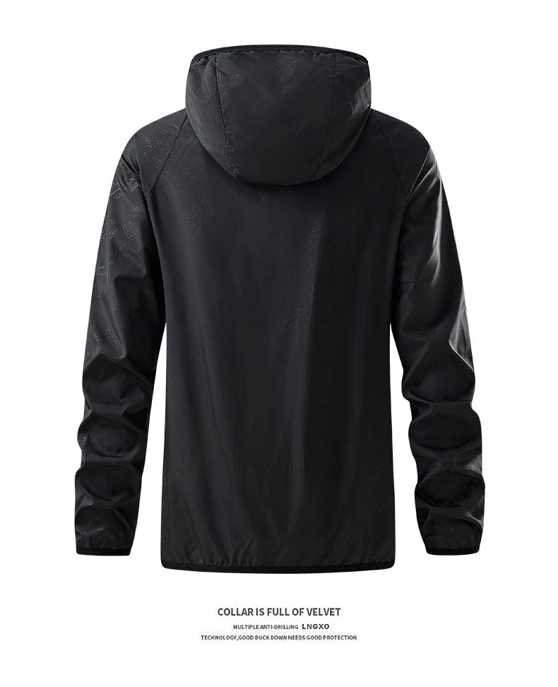 Unisex Waterproof Hiking Jacket - Sun Protection Windbreaker for Outdoor Camping & Climbing