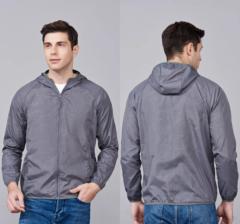 Unisex Waterproof Hiking Jacket - Sun Protection Windbreaker for Outdoor Camping & Climbing