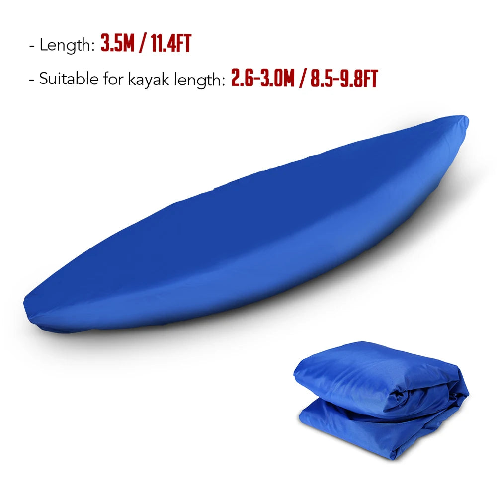Universal Waterproof Kayak Cover - Professional Grade UV Resistant Canoe Boat Storage Shield with Dust Protection