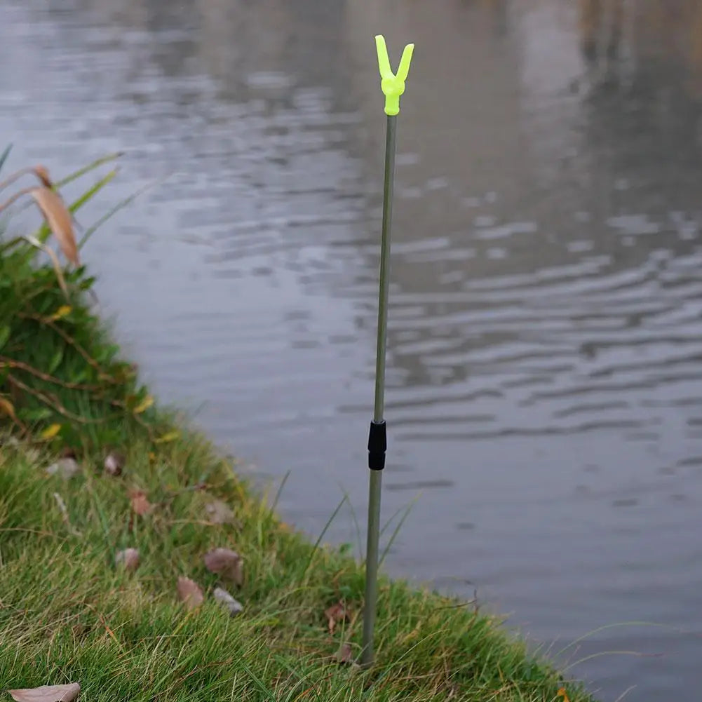 Telescopic Fishing Rod Holder - Adjustable 50-80cm Extending Bankstick Stand with Rod Rest Bracket for Fishing Accessories