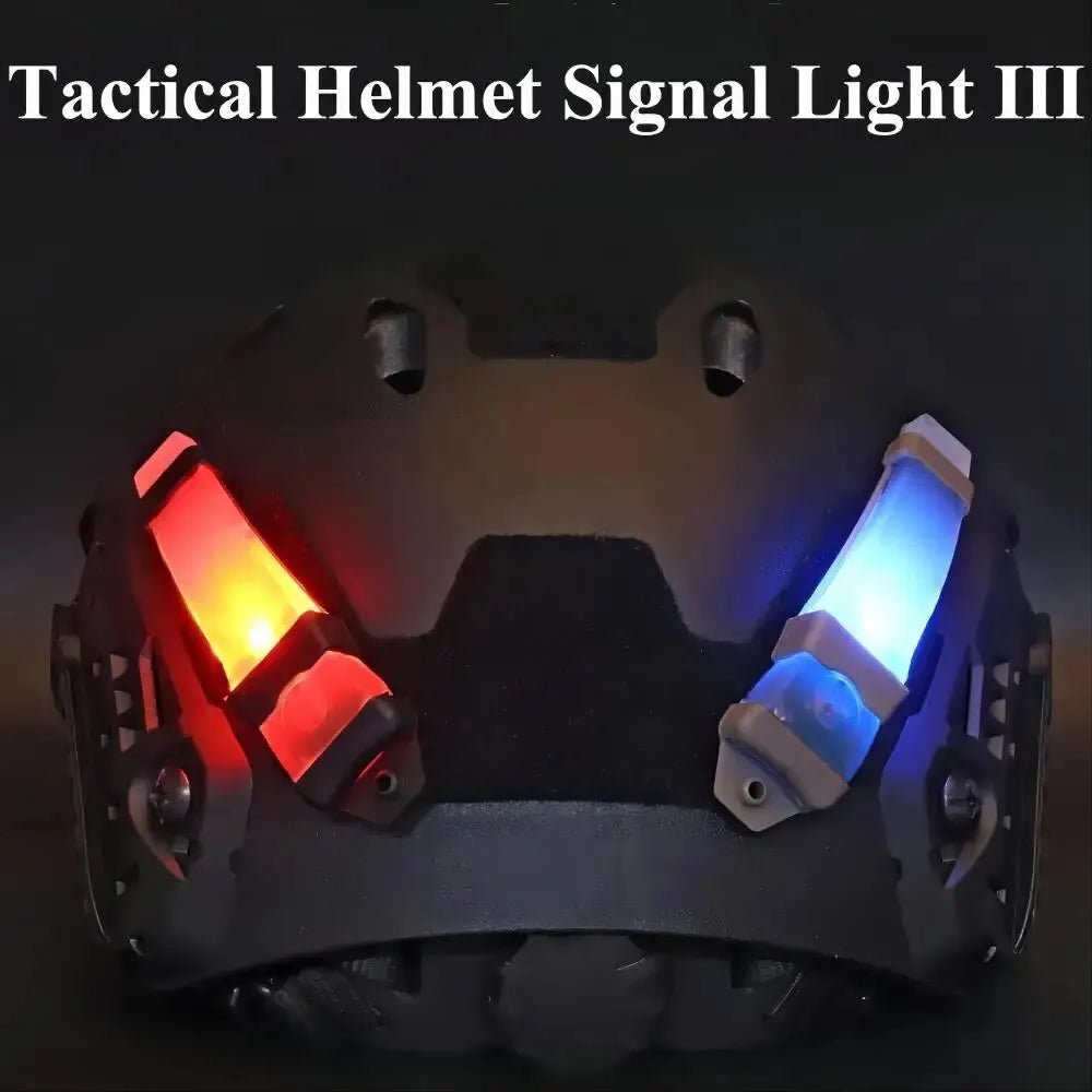BOOIU Tactical Safety Helmet Light - Waterproof IR Strobe Signal Lamp for Outdoor Survival, Hiking & Cycling