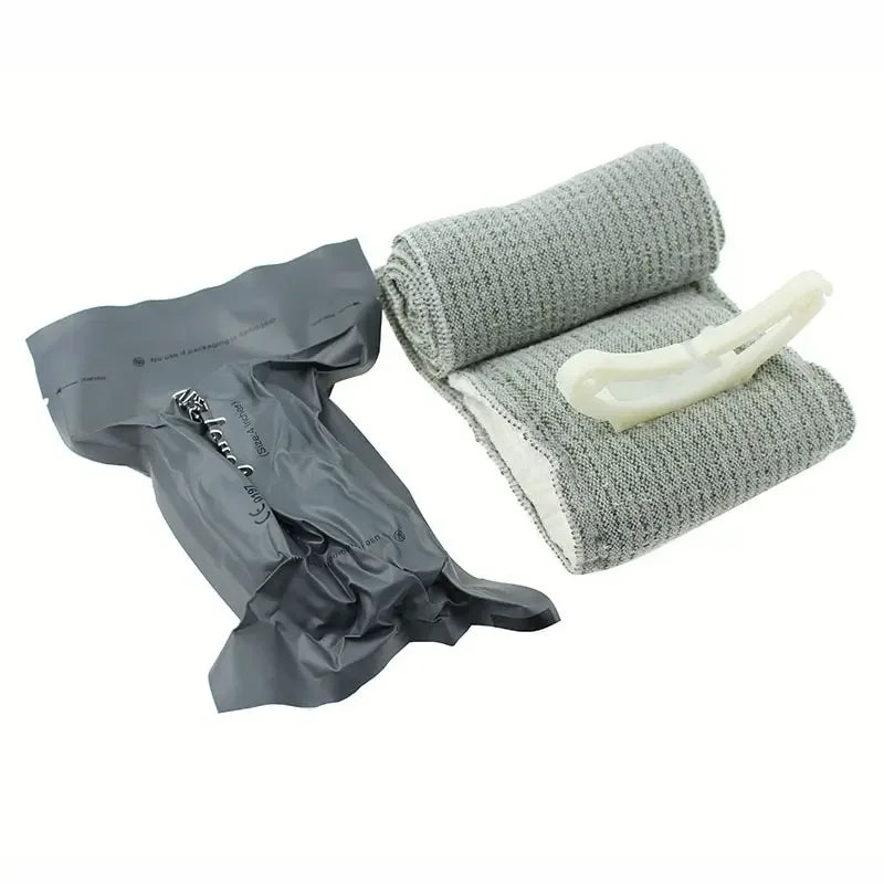 Emergency Trauma First Aid Kit - Compression Bandage, Tourniquet, Sterile Medical Dressing & Roll Bandage