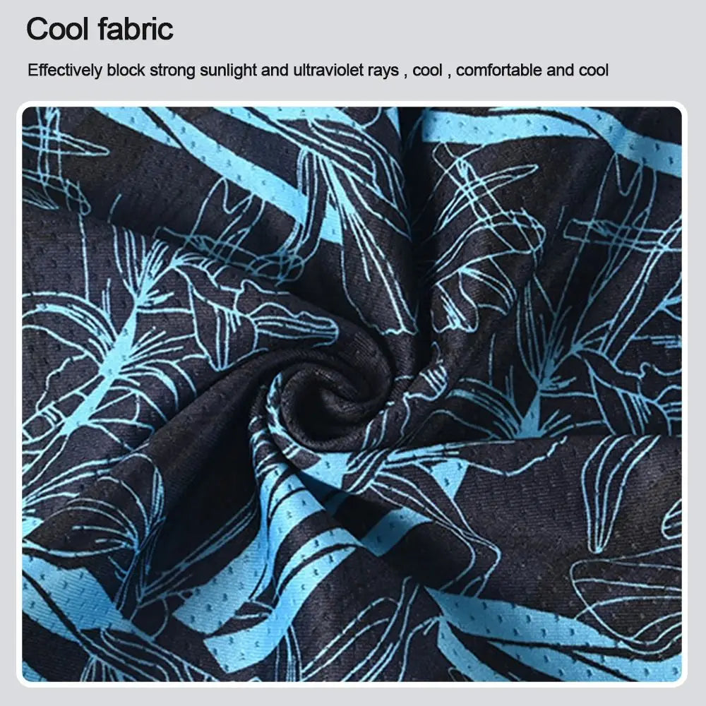 Ice Silk Cycling Balaclava - Full Face Sun Protection Cap for Bike & Motorcycle | Anti-UV Sports Headwear for Men