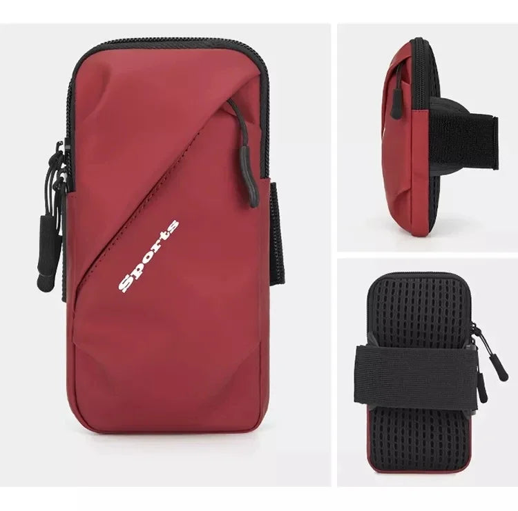 Universal Waterproof Sports Armband - PU Running Phone Holder for iPhone & Samsung - Jogging Arm Bag Accessory
