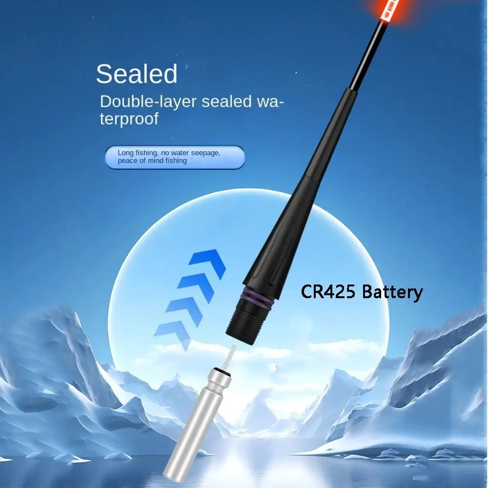 LED Fishing Float with Gravity Sensor - Night Fishing Strobe Light with Long Tail and High Sensitivity Buoy