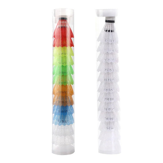 Lightweight Badminton Shuttlecocks for Practice - 12pcs