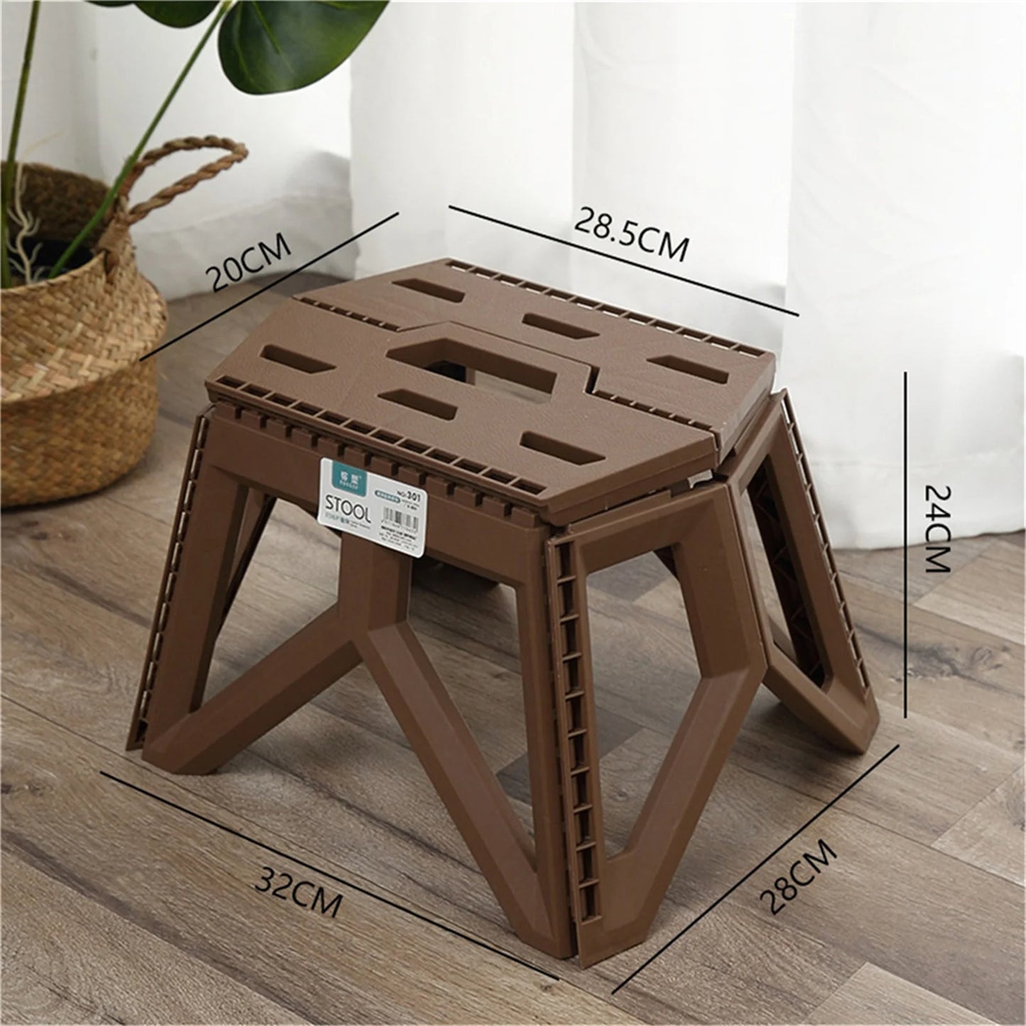 Portable Folding Camping Stool - High Load Bearing Outdoor Chair for Fishing, Beach & Camping