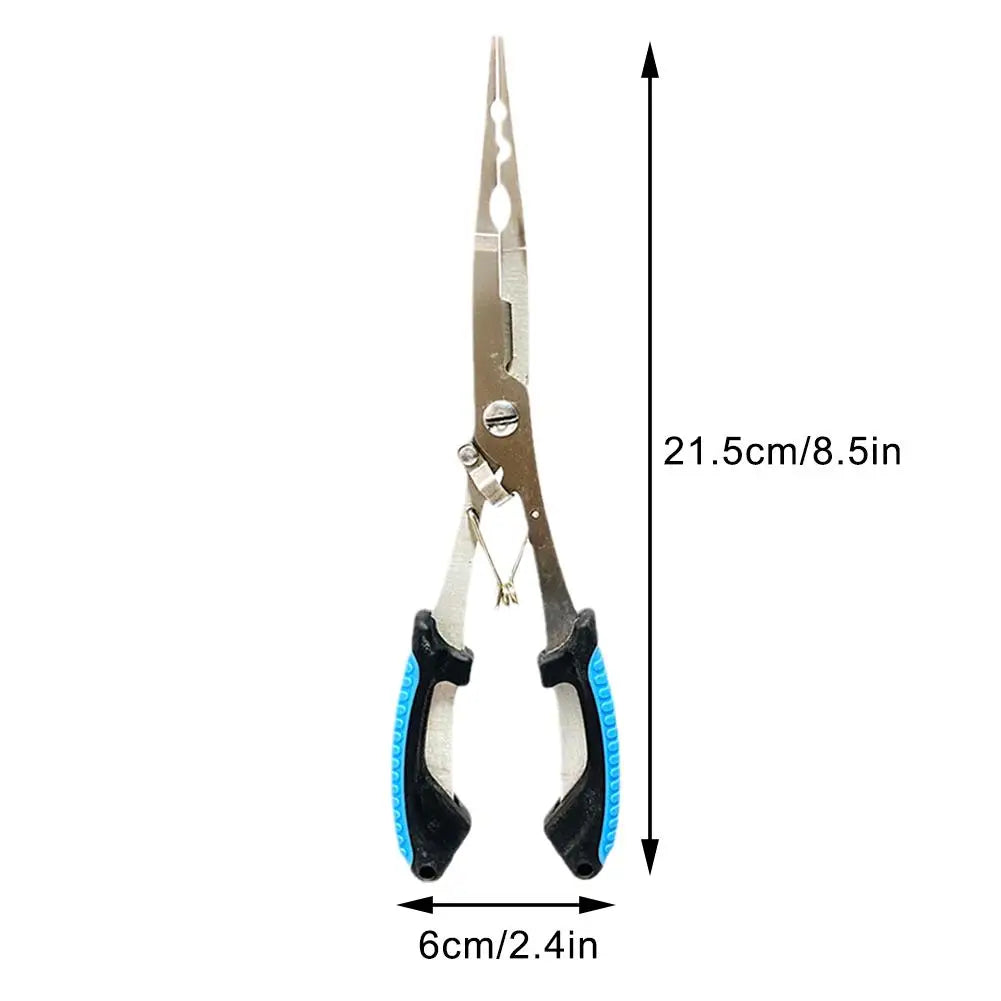 Ergonomic Fishing Pliers - Anti-Slip High-Strength Multifunctional Tool for Cutting Line and Tying Hooks