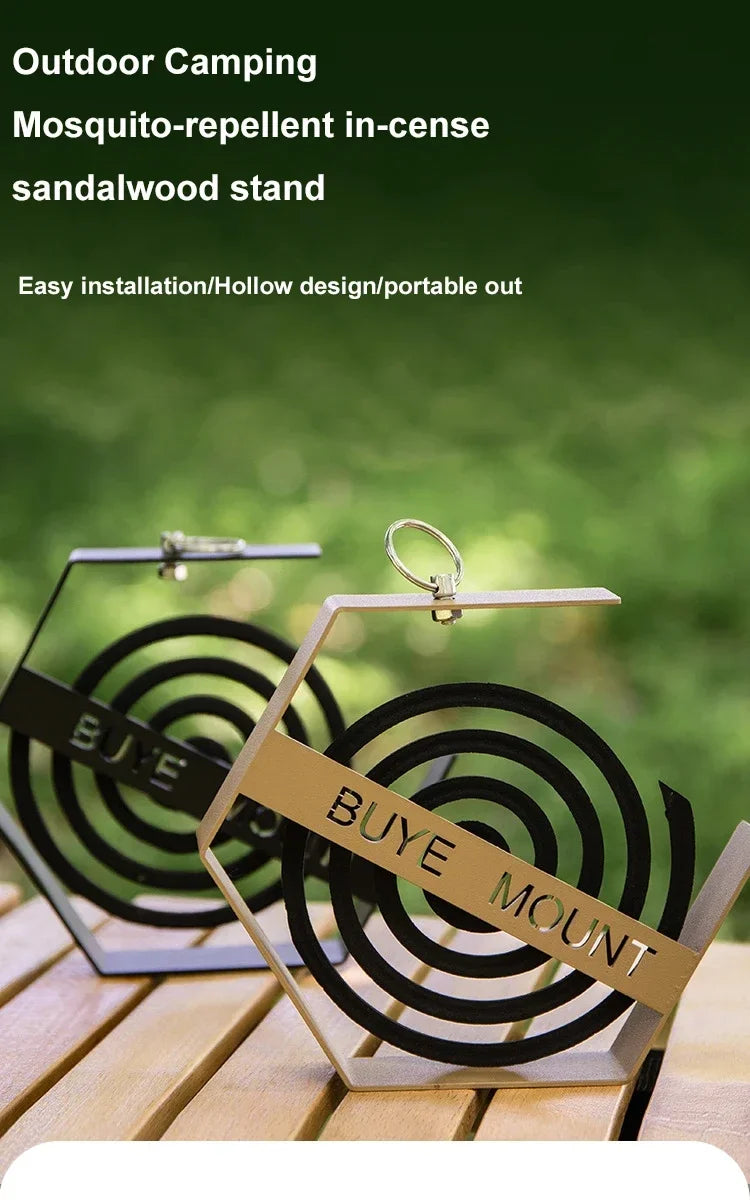 Hanging Mosquito Coil Holder - Outdoor Camping Tray for Hiking & Tourist Supplies