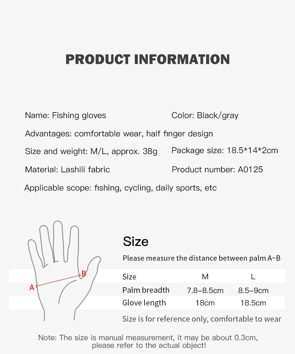 Men's Summer Fishing Gloves - Ice Silk Breathable Three-Finger Cut Design with UV Protection & Anti-Slip Grip (1 Pair)