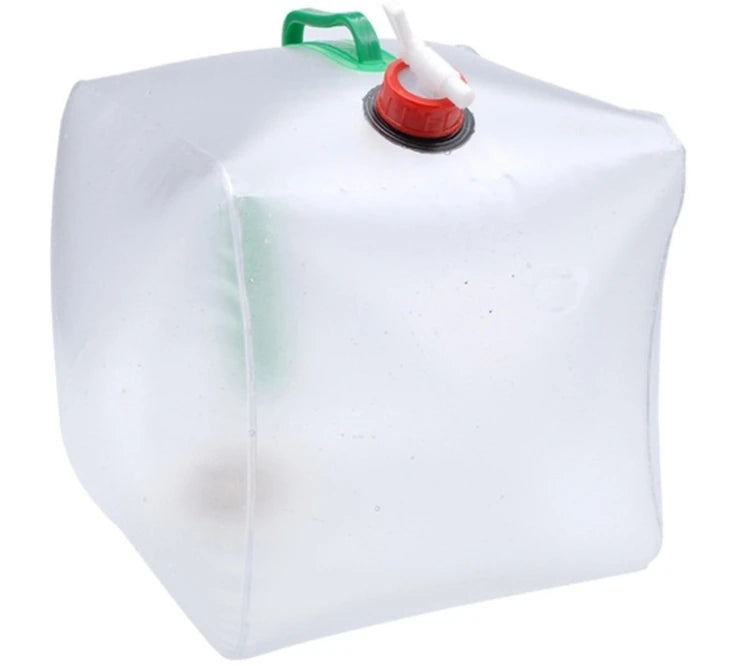 Large Capacity Portable Folding Water Container - Outdoor Camping Kettle & Plastic Bucket Equipment