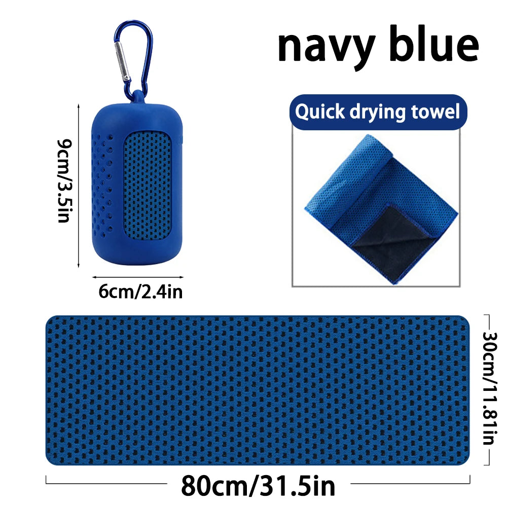 Quick-Dry Microfiber Sports Towel - Super Absorbent & Lightweight for Gym, Swimming, Yoga, Beach & Camping