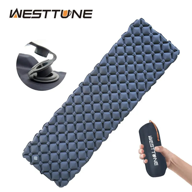 Ultralight Inflatable Camping Sleeping Pad - Portable Outdoor Air Mattress for Hiking and Travel
