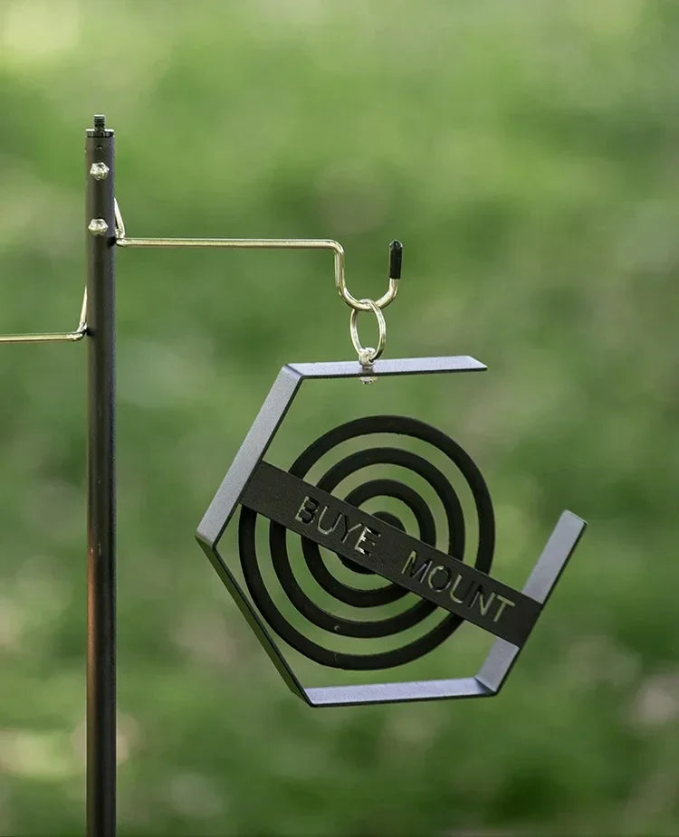 Hanging Mosquito Coil Holder - Outdoor Camping Tray for Hiking & Tourist Supplies