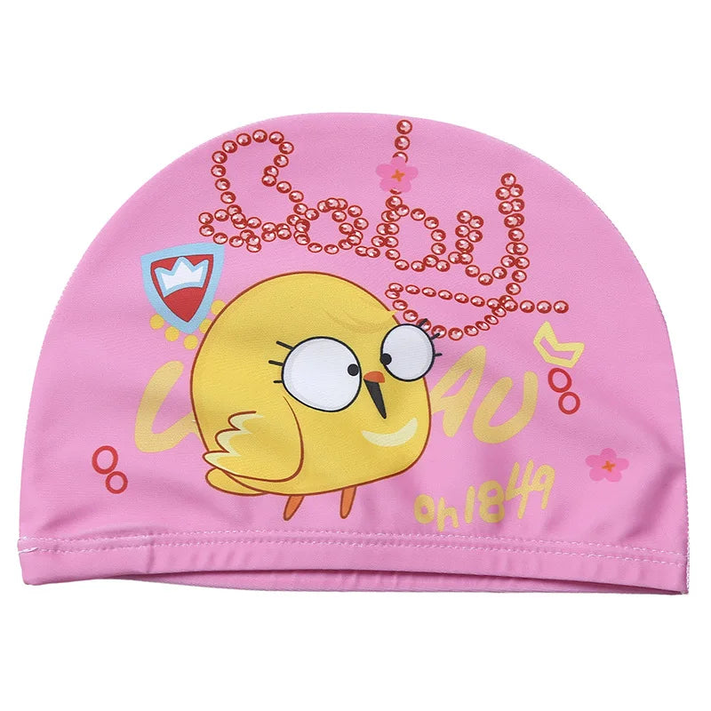 Professional Cartoon Swimming Cap for Kids