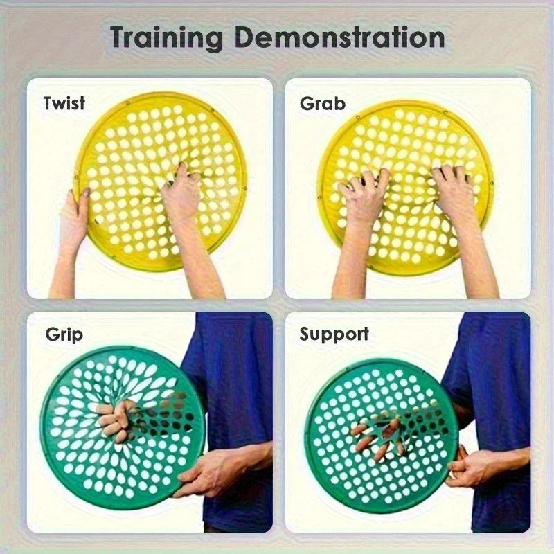 Silicone Hand Exerciser - Elastic Resistance Net 35.5cm - 3 Colors - Home Training Equipment (Battery-Free)