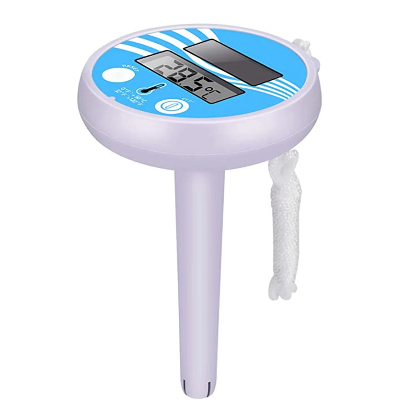 Solar-Powered Waterproof Pool Thermometer with Precision Scale for Universal Swimming Pool Compatibility