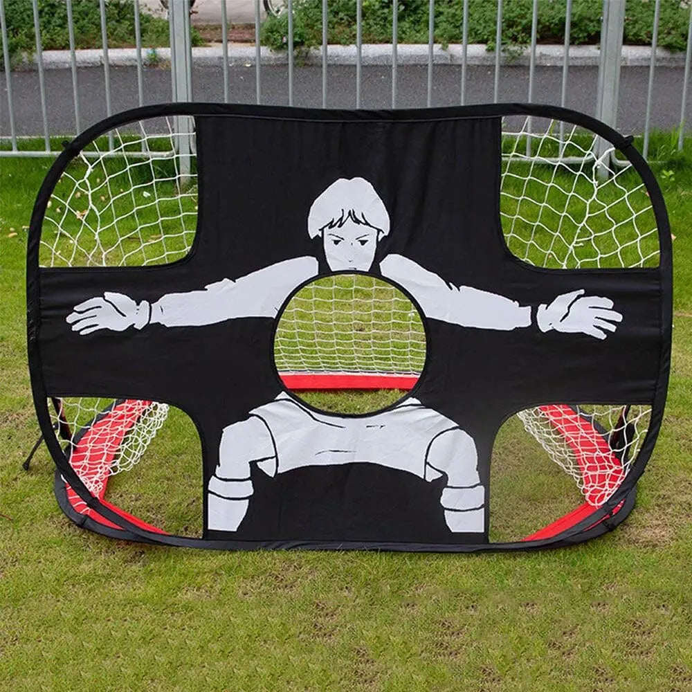 Foldable Football Goal – Nylon Soccer Target Net for Kids and Adults, Ideal for Playground, Backyard, Indoor & Outdoor Training