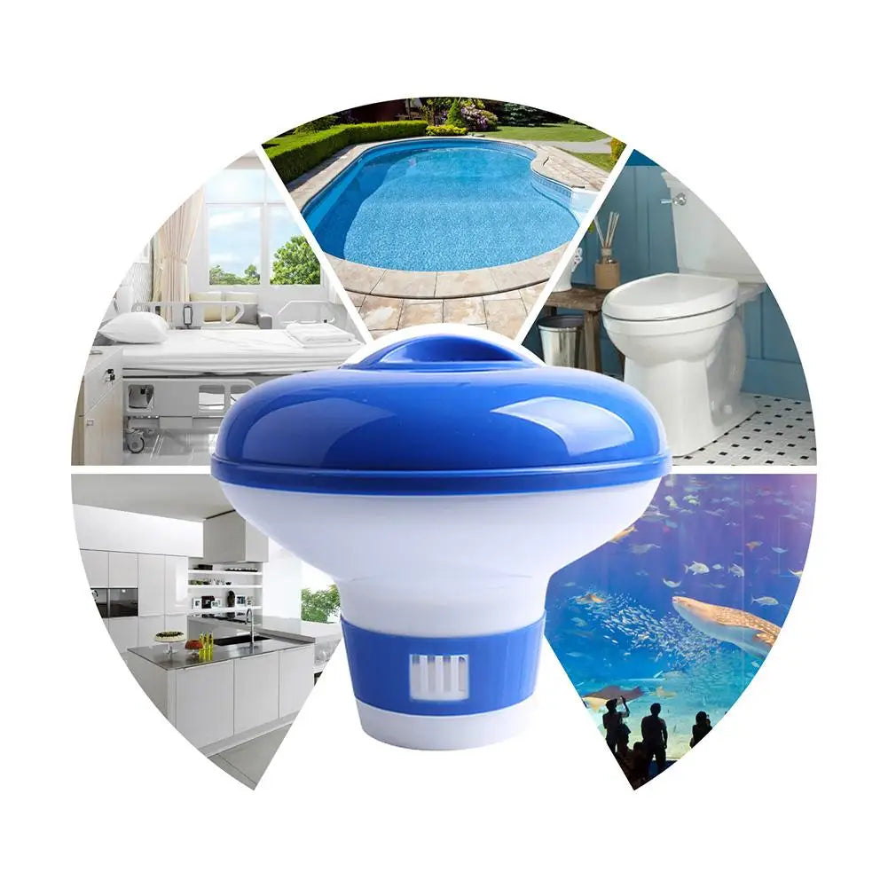 Automatic Pool Water Purifier - Floating Chlorine Dispenser for Swimming Pool Disinfection and Sterilization
