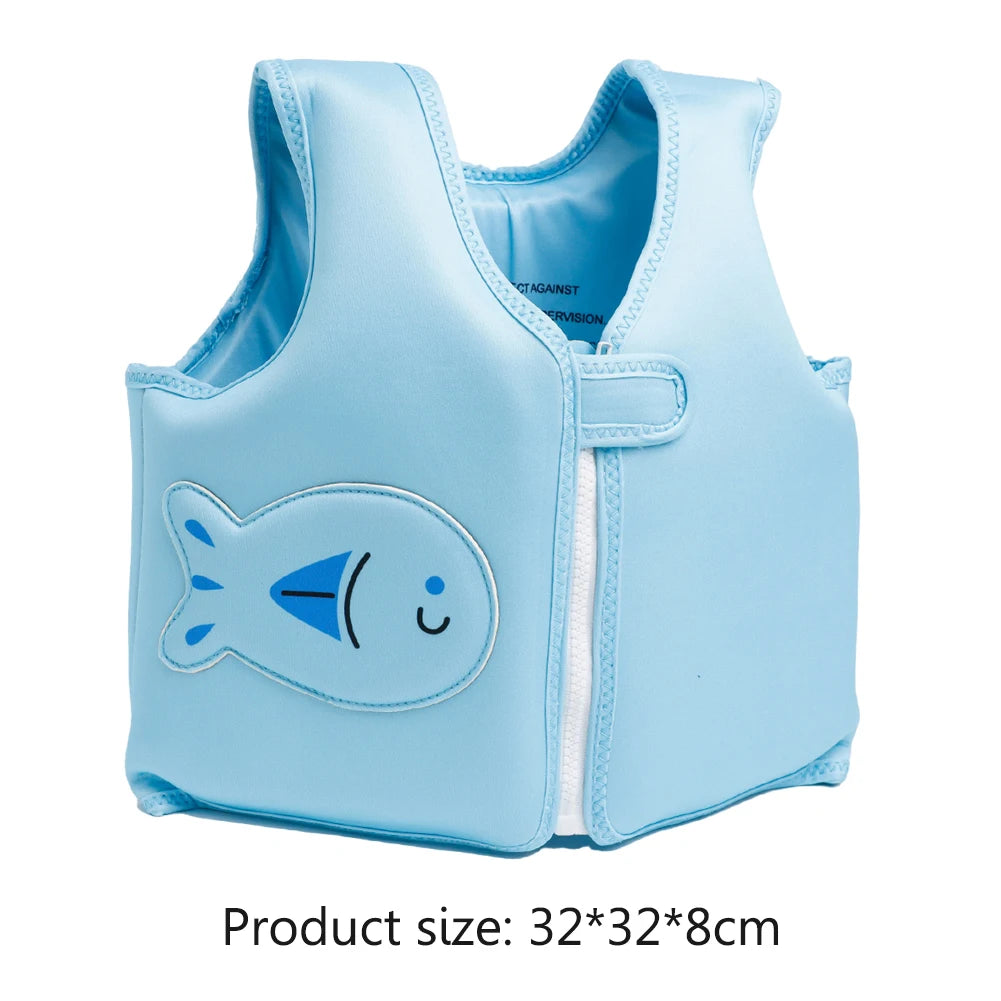 Children's Cartoon Swimming Life Vest - Toddler Buoyancy Aid Jacket for Pool Safety