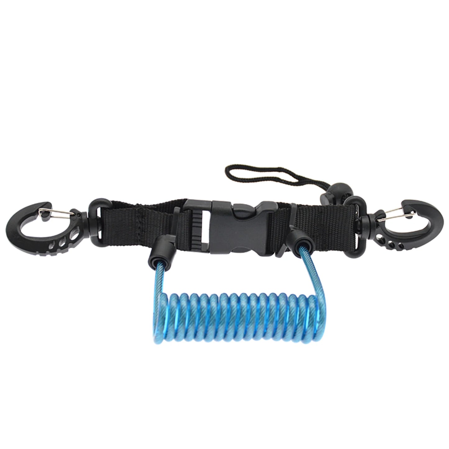 Anti-Loss Spiral Coil Safety Leash for Camera & Flashlight - Diving Snorkeling Surfing Kayaking Equipment