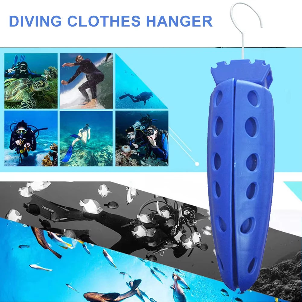 Foldable Diving Wetsuit Hanger - Heavy-Duty Thickened Rack for Drysuits, Wetsuits & Snorkeling Gear Stand