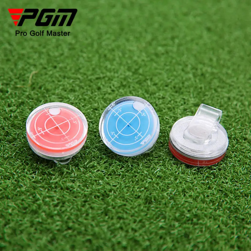 PGM Golf Magnetic Cap Clip Ball Marker - Level Function Marks - Red & Blue - Model MK011