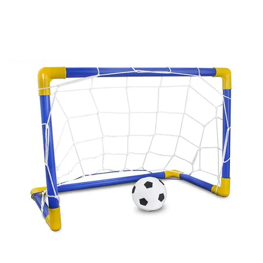 Mini Football Soccer Ball Set with Removable Goal Post and Net - Perfect for Indoor and Outdoor Play