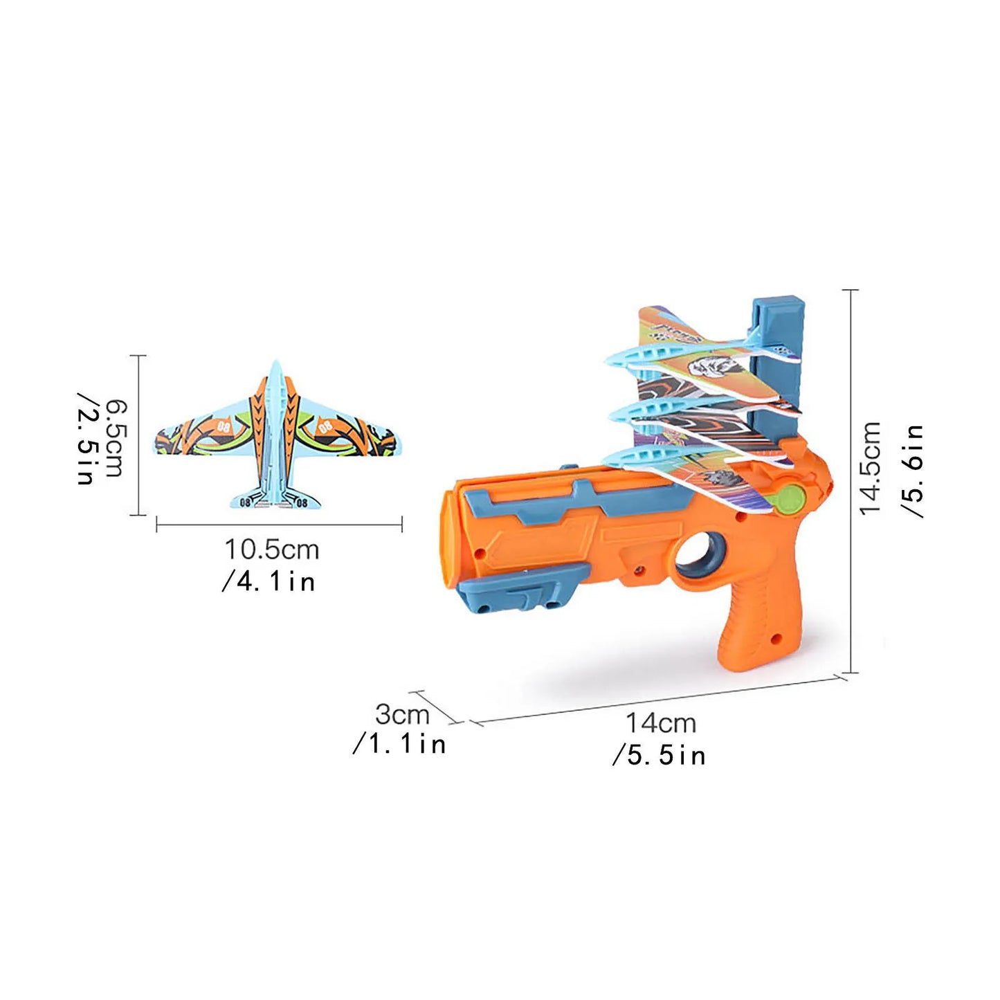 Professional Airplane Launcher - Bubble Catapult with 6 Small Planes