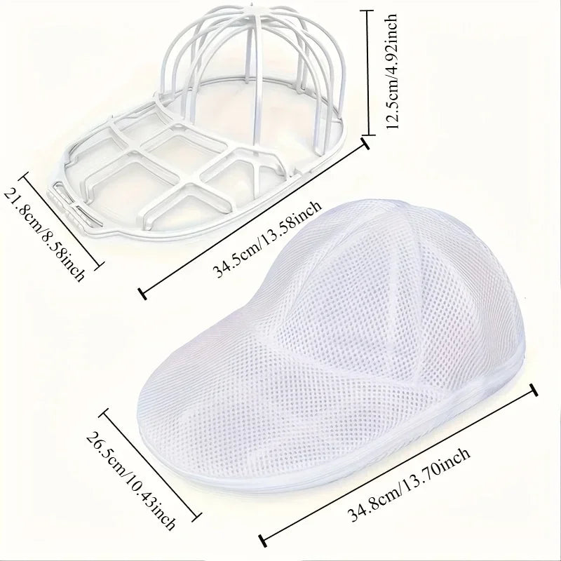 Baseball Cap Washing Machine Cleaner Cage with Mesh Bag