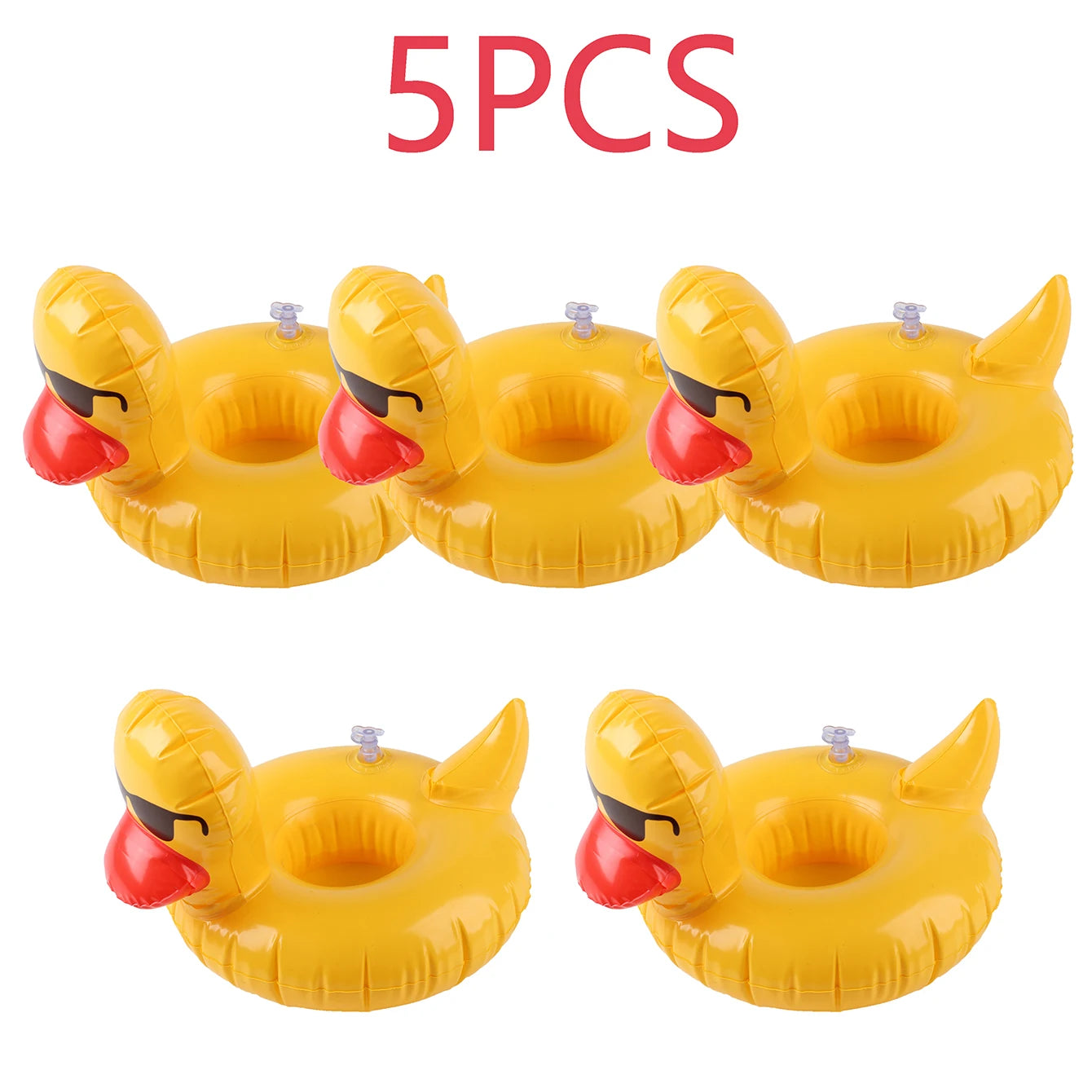 Inflatable Cup Holder Set - 5/10PCS Swimming Pool Drink Holders, Floating Beverage Coasters for Summer Pool Parties