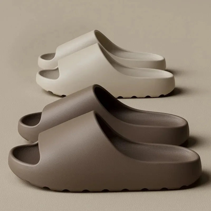EVA Cloud Slides - Thick Sole Beach Sandals for Men & Women | Soft Bottom Summer Slippers