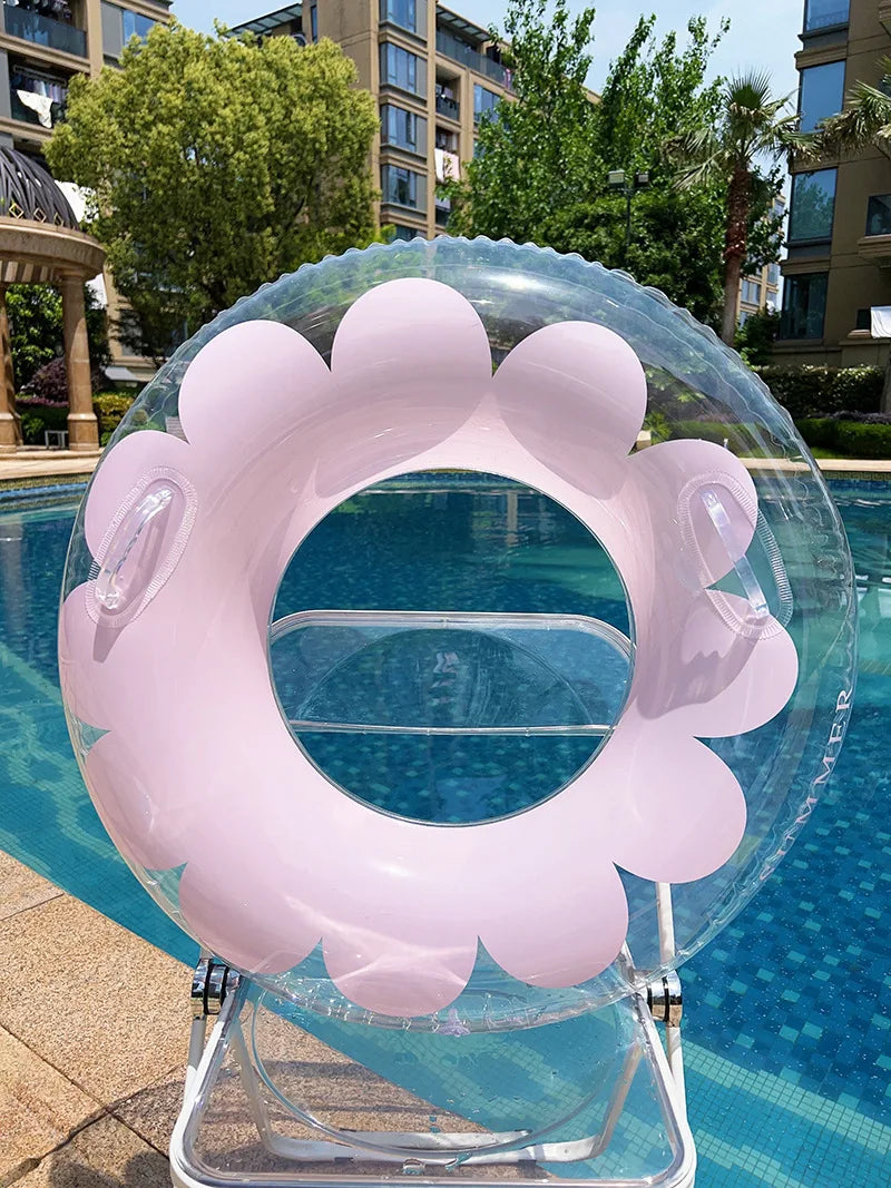 Inflatable Swimming Ring - Multi-Age Float Seat for Kids & Adults - Pool Water Safety Equipment