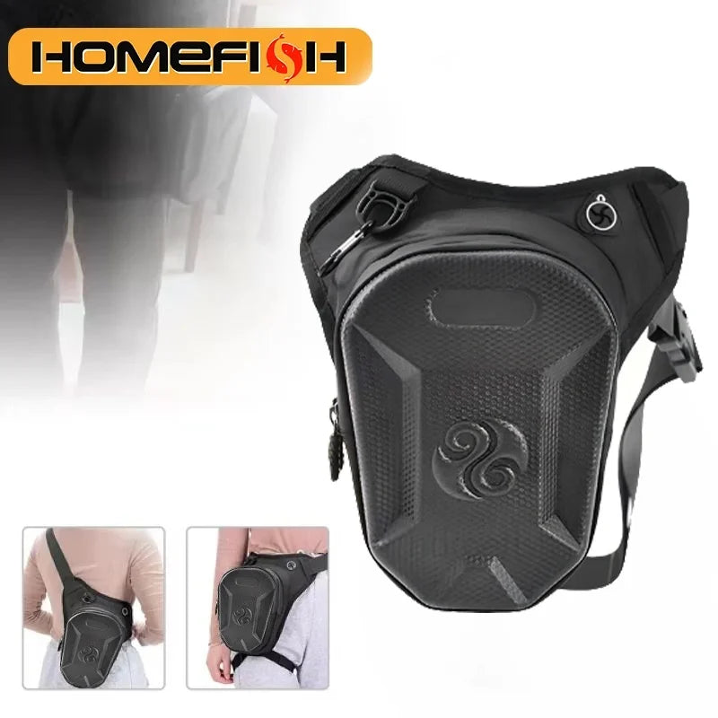 QS1 Tactical Leg Bag - Men's Waterproof Multifunctional Motorcycle Riding Storage Bag for Travel & Hiking