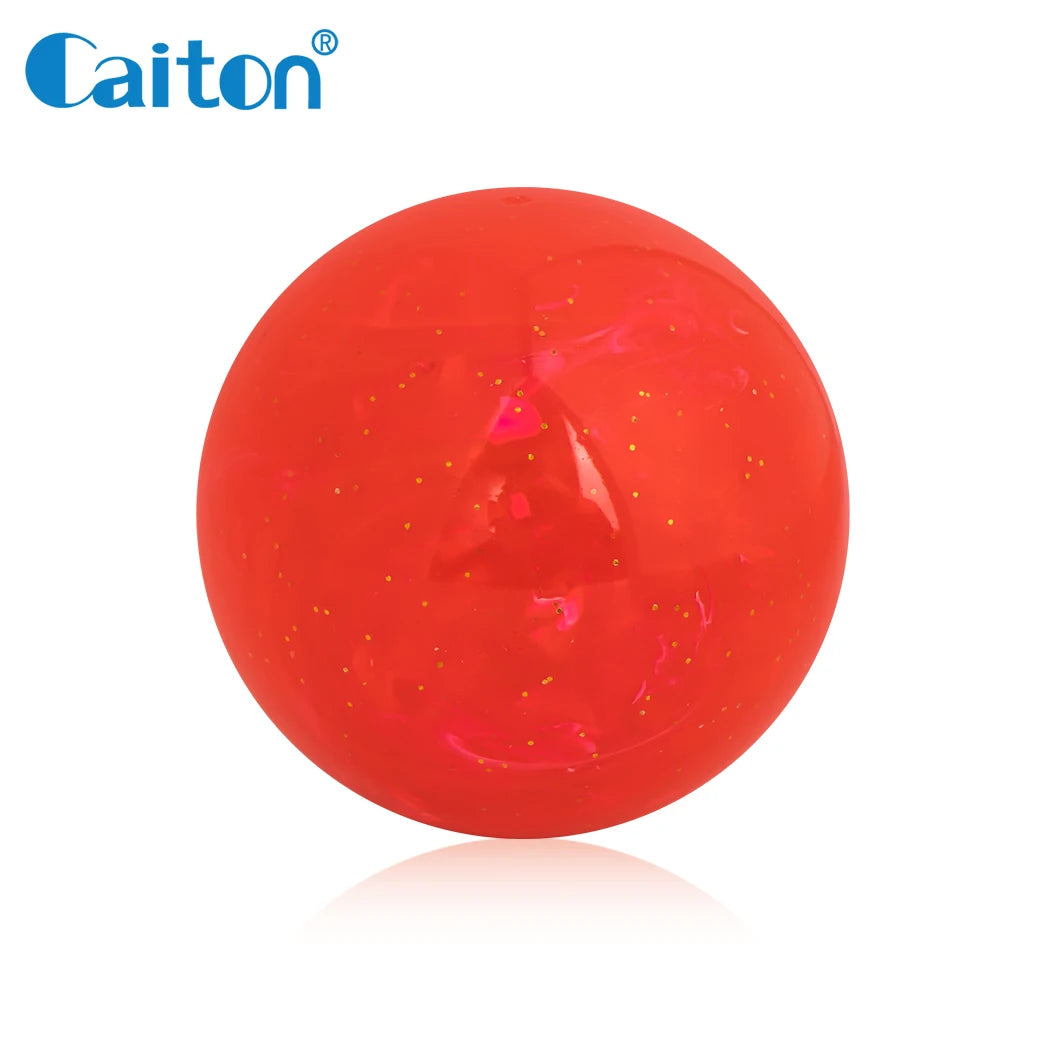 Caiton Premium Park Golf Ball – 60mm/2.36in, Fluid Art Design, Red, Blue, Green, 4-Layer Construction