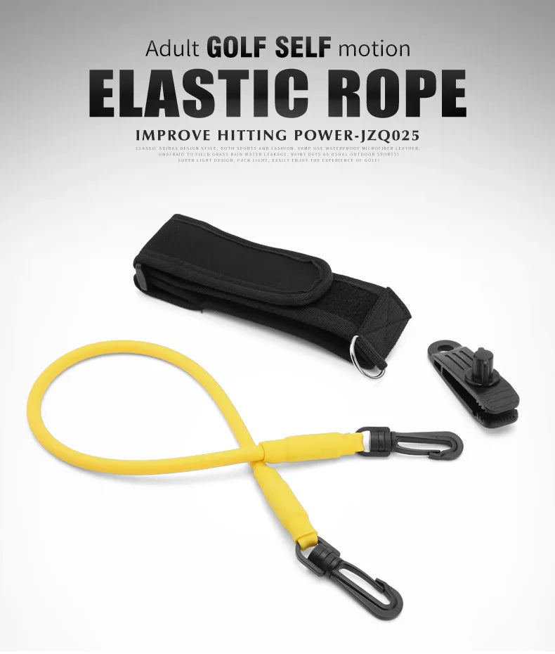 PGM Golf Swing Training Aid - Elastic Resistance Rope for Strength & Swing Practice - Beginner Golf Equipment (1pc)