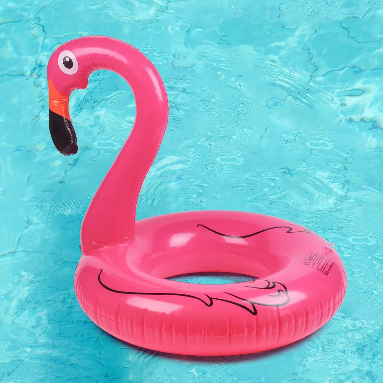 Adult Flamingo Swimming Ring - Inflatable Pool Float for Summer Water Parties and Beach Fun