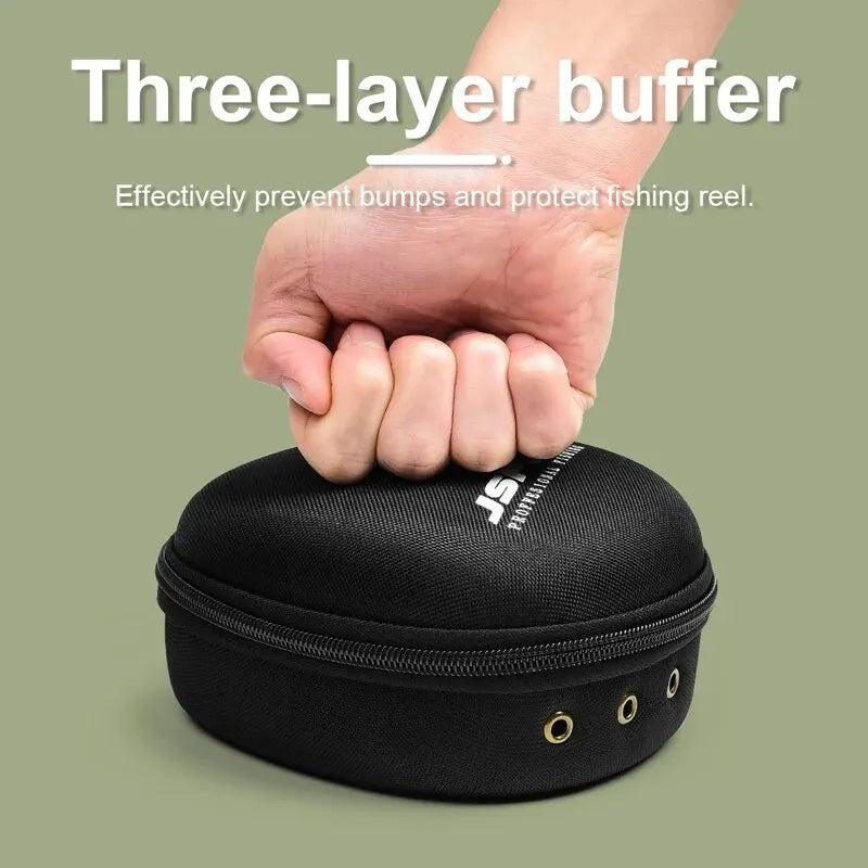 EVA Fishing Reel Protective Case - Universal Storage Bag for Drum, Spinning & Raft Reels