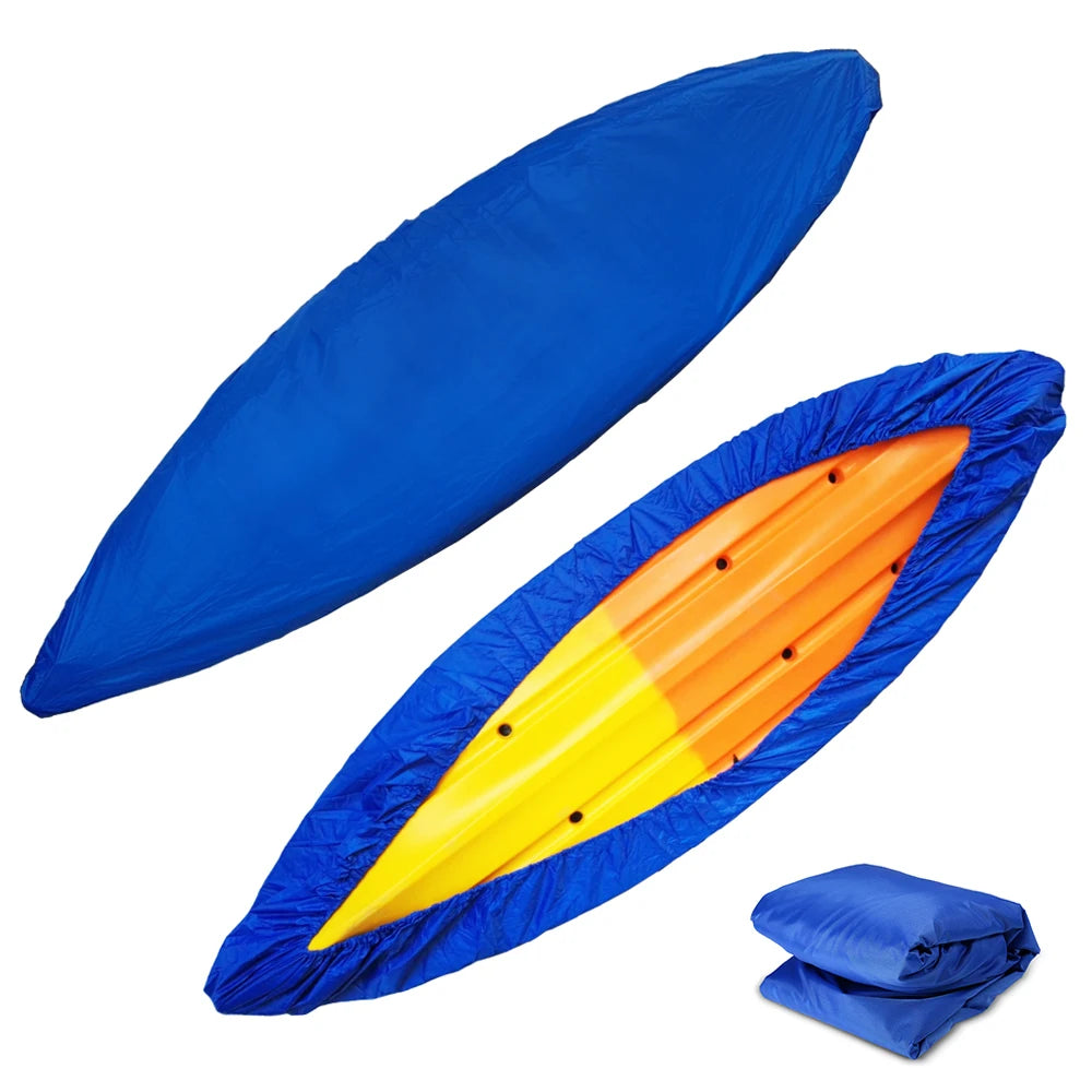 Universal Waterproof Kayak Cover - Professional Grade UV Resistant Canoe Boat Storage Shield with Dust Protection