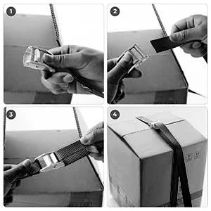 Heavy-Duty 5M Adjustable Luggage Straps with Pressure Buckle - Multi-Purpose Binding Belt and Safety Rope Tensioner