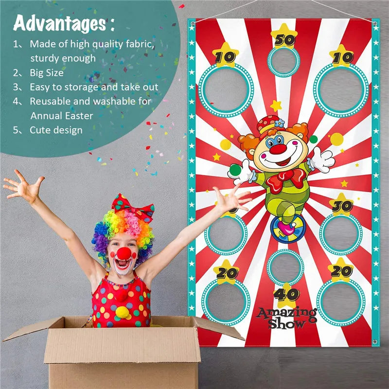 Funny Play Bean Bags Toy Game - Safe Tossing Throwing Bags for Adults Children Outdoor Xmas Party Carnival Games Toys for Children