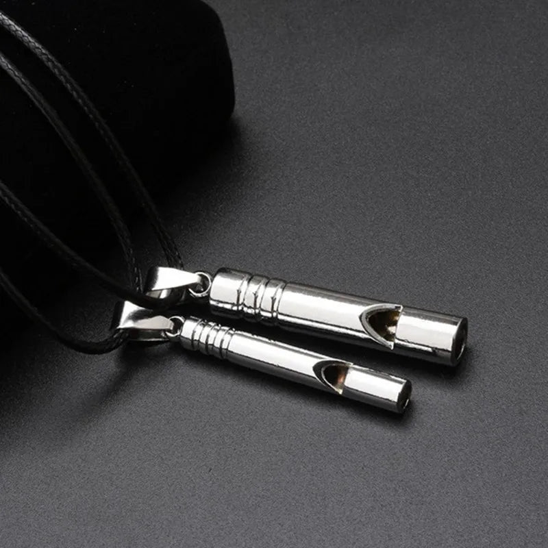 Emergency Survival Whistle - Loud Titanium Portable EDC Keychain for Outdoor Hiking Camping