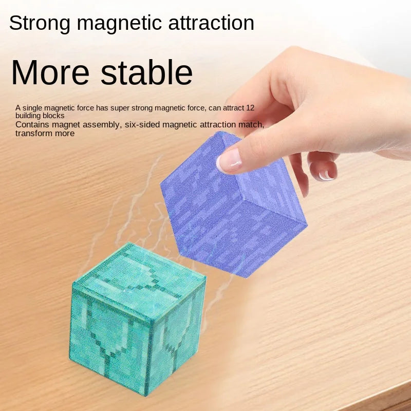 Magnetic Blocks Construction Toy - Sensory Play for Boys and Girls - Suitable for Toddlers - Christmas Gift Option