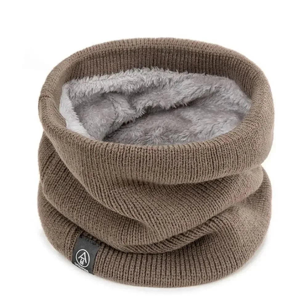 Winter Sports Neck Warmer - Soft Knitted Face Cover Scarf for Men & Women - Cold-Proof Thick Collar for Skating, Running & Hiking