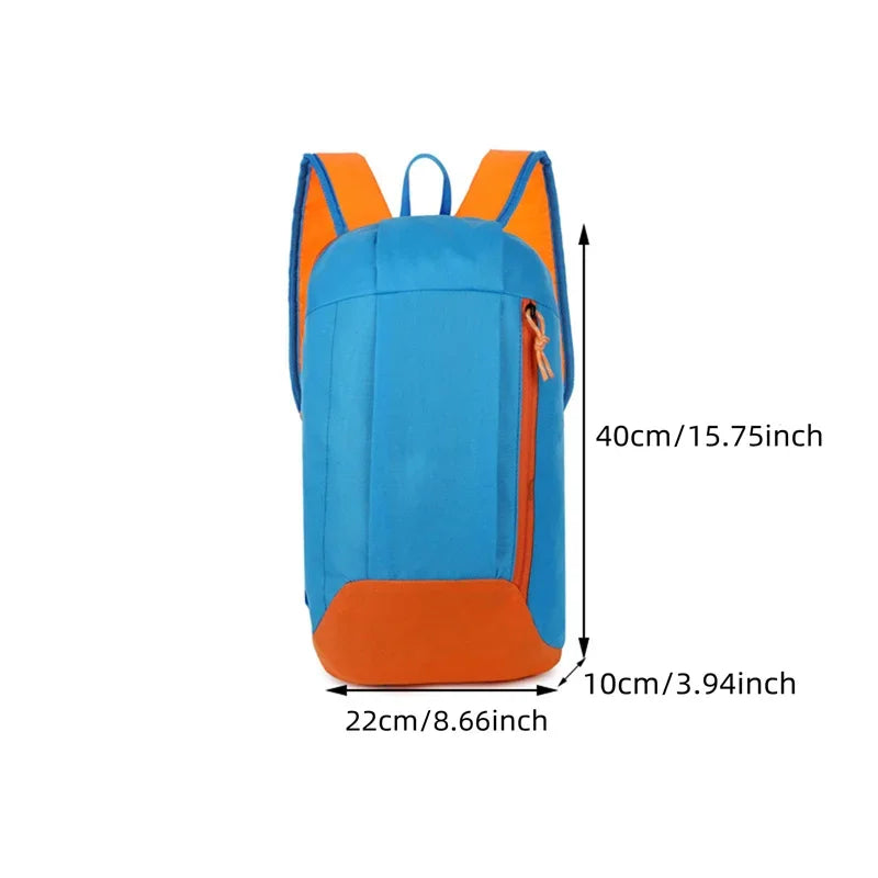 Pink Waterproof Nylon Sport Backpack - Small Gym Duffel Bag for Women Men Kids - Outdoor Fitness Travel Luggage