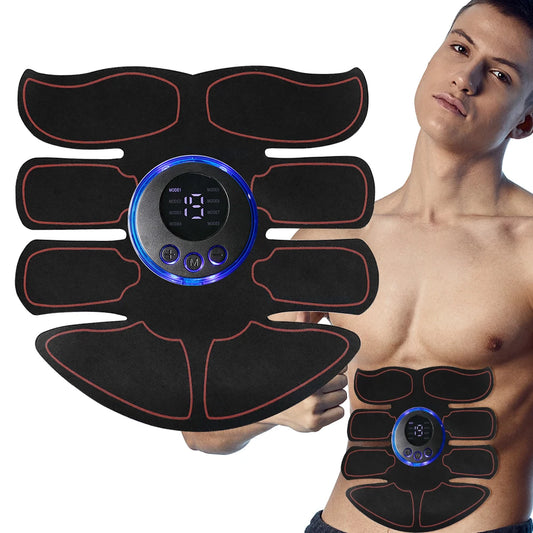 8 Modes EMS Wireless Muscle Stimulator - Professional Fitness Trainer for ABS Abdominal Electric Weight Loss Body Slimming - USB Charging