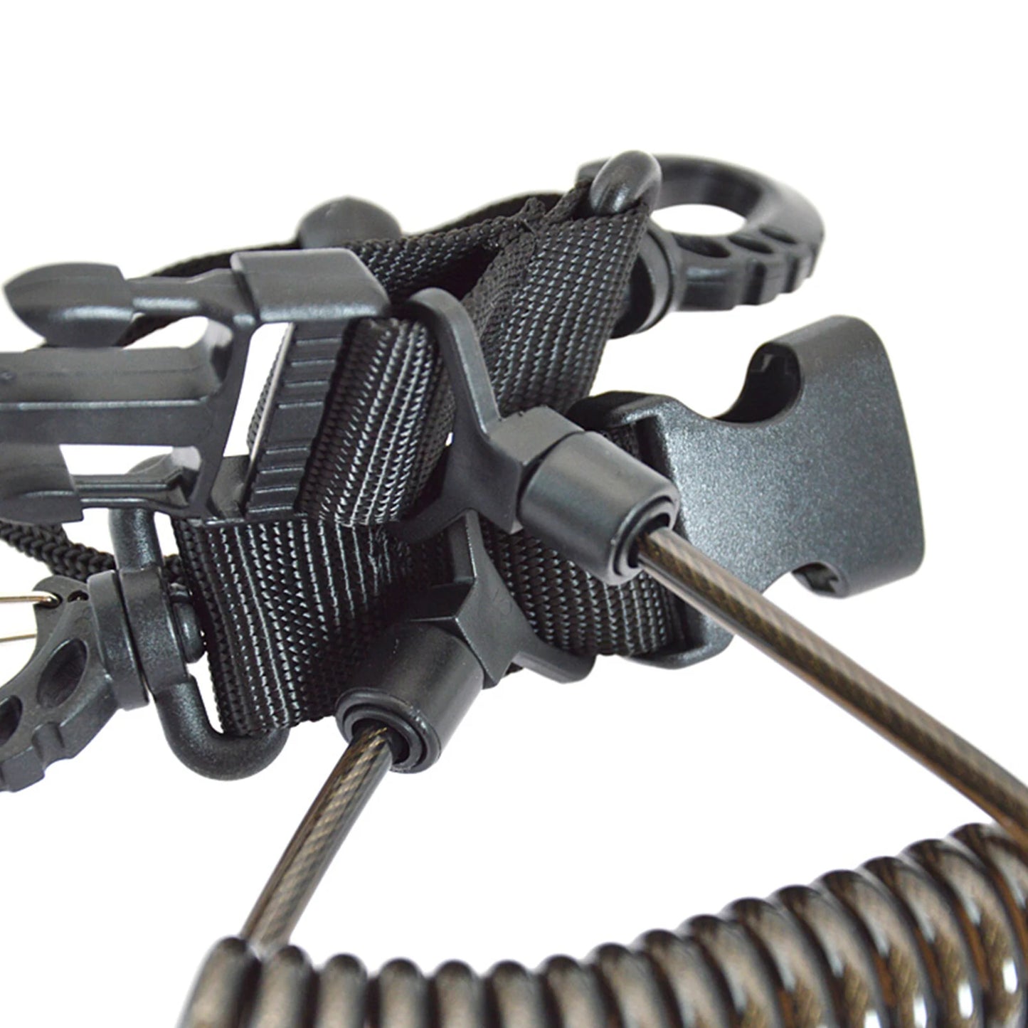 Anti-Loss Spiral Coil Safety Leash for Camera & Flashlight - Diving Snorkeling Surfing Kayaking Equipment