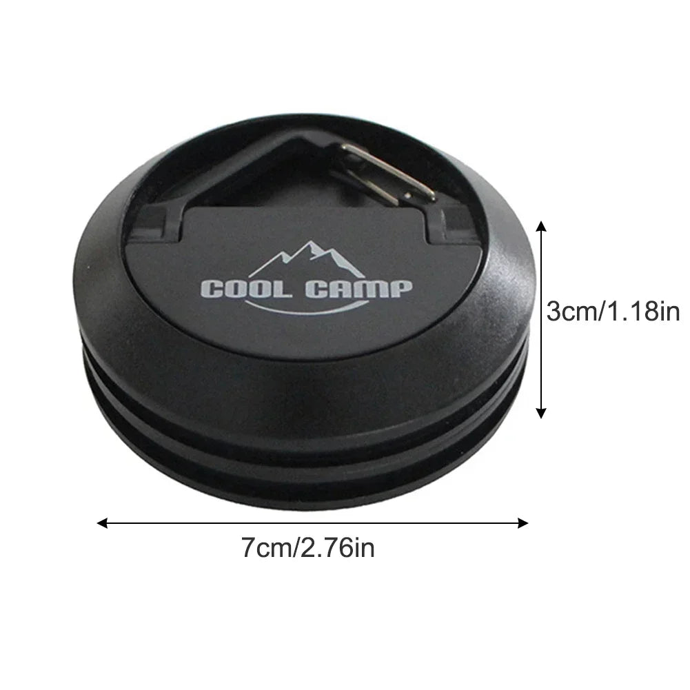 Multi-Purpose Magnetic Camping Hook - Portable Tent Ceiling Clamp with Suction Cup for Outdoor Rope & Lamp Storage