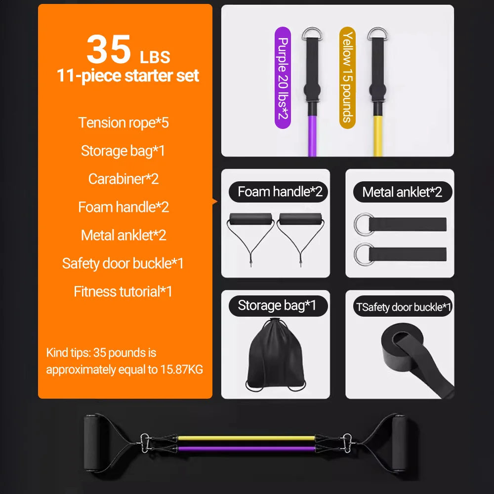 Premium Resistance Bands Set for Bodybuilding and Muscle Training